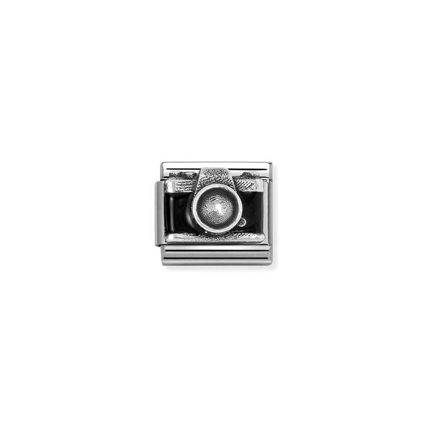 Nomination Oxidised Silver Camera Charms