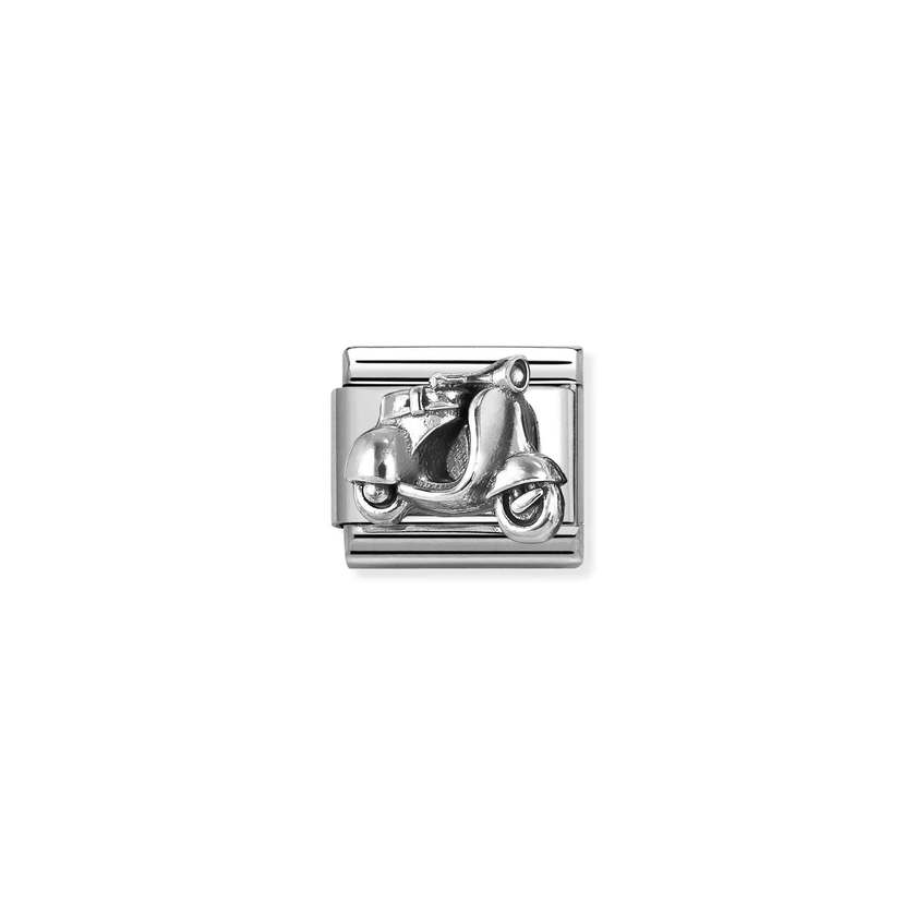 Nomination Oxidised Silver Scooter Charms