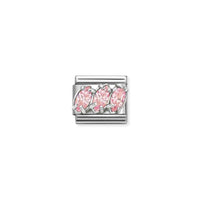 Classic Silver & CZ Pink Trilogy Sparkly & Stones Charms