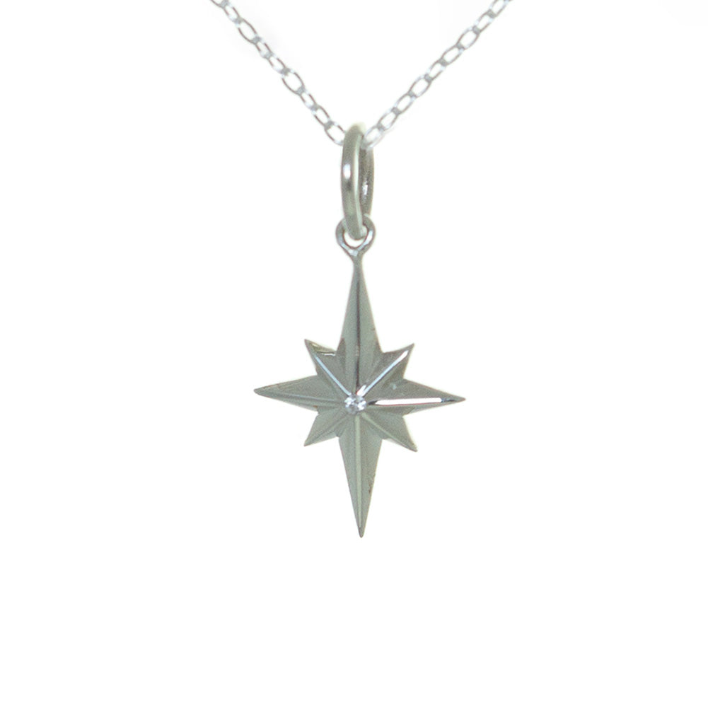 North Star Necklace in Sterling Silver