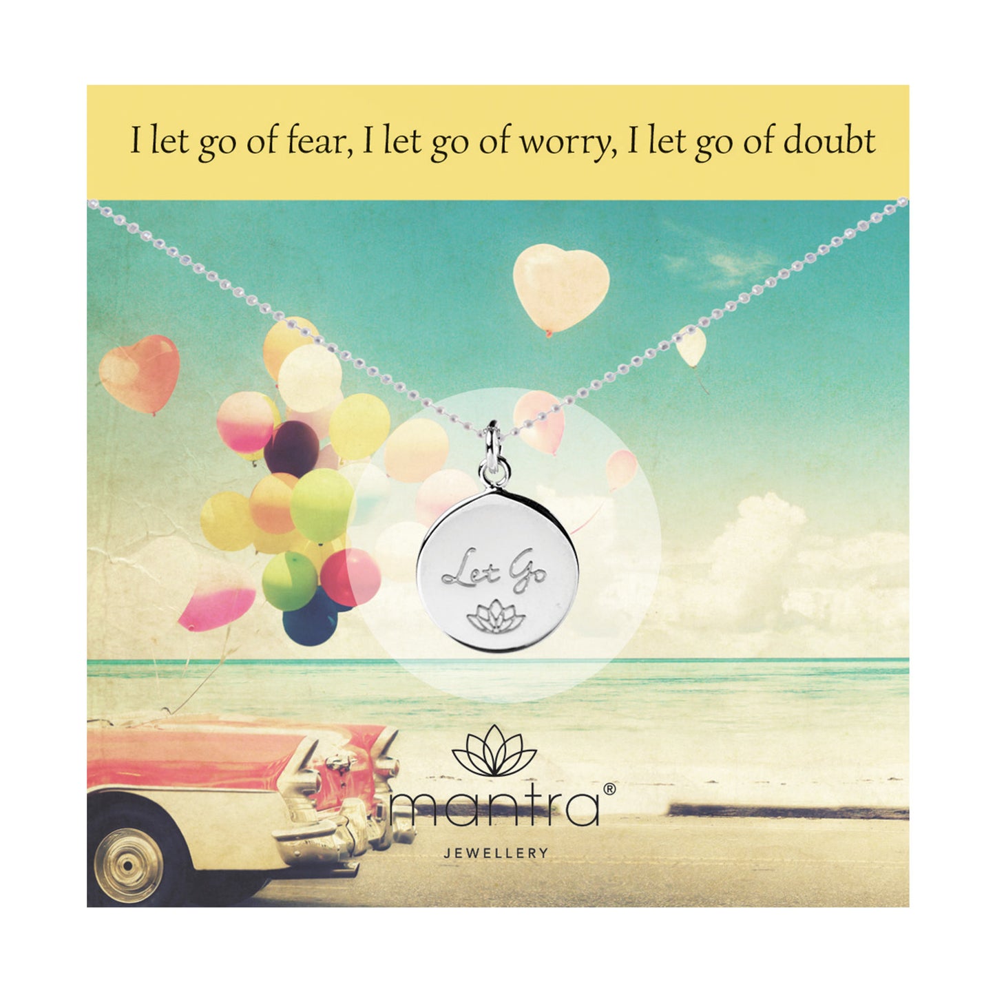 Let Go Disc Necklace in Sterling Silver
