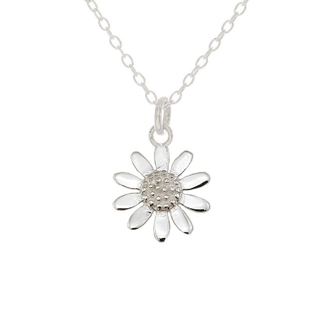 Mantra Jewellery Daisy Necklace in Sterling Silver