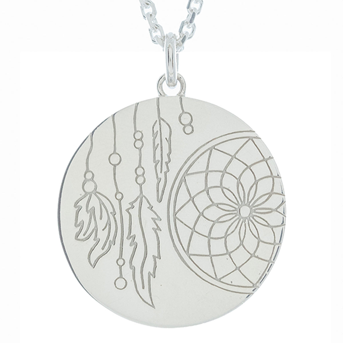 Dreamcatcher myMantra Necklace in Sterling Silver, 80cm