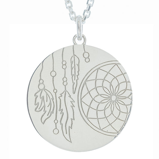 Dreamcatcher myMantra Necklace in Sterling Silver, 80cm