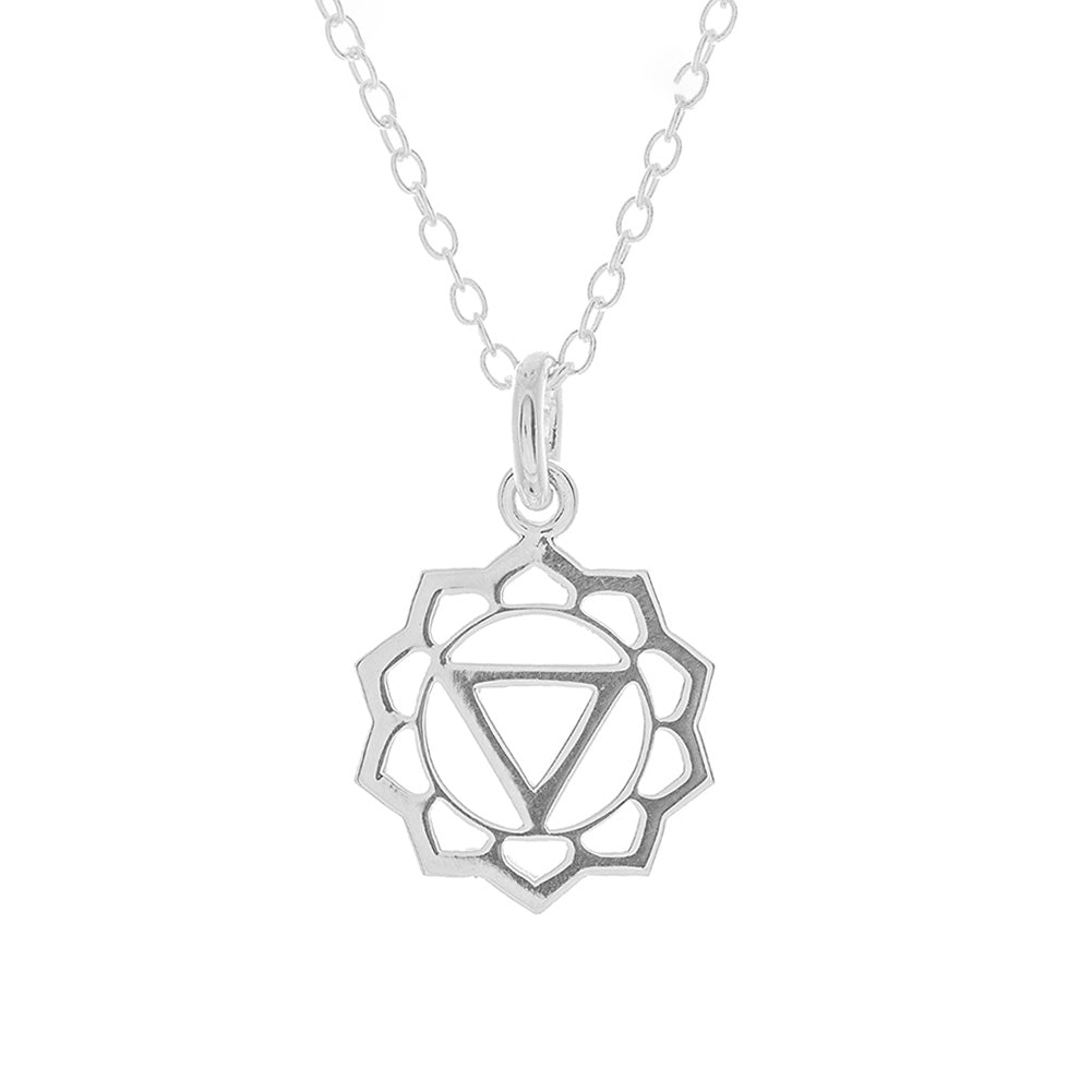 Mantra Jewellery Solar Plexus Chakra Necklace in Sterling Silver