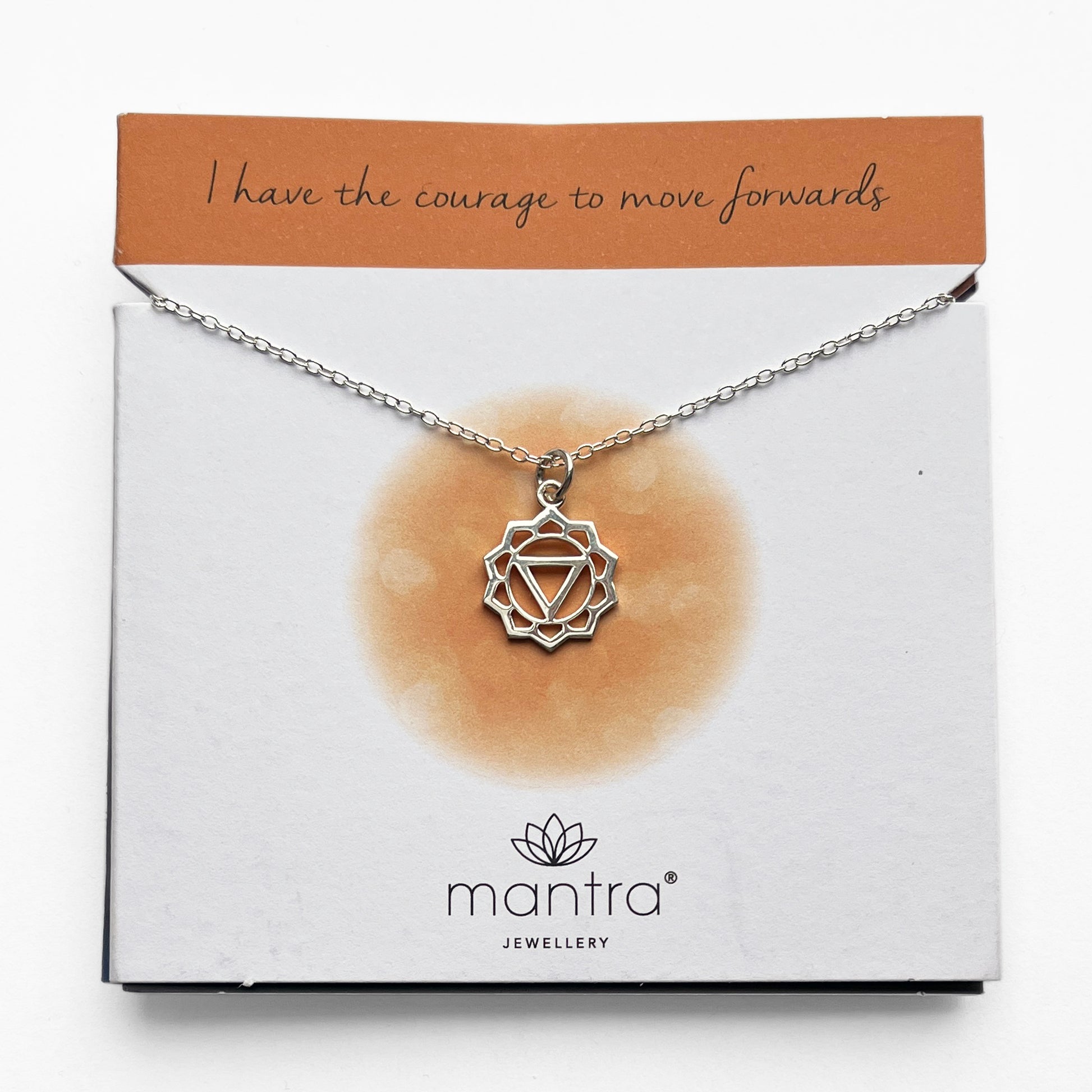 Mantra Jewellery Solar Plexus Chakra Necklace in Sterling Silver