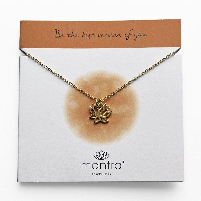 Lotus Necklace in Gold