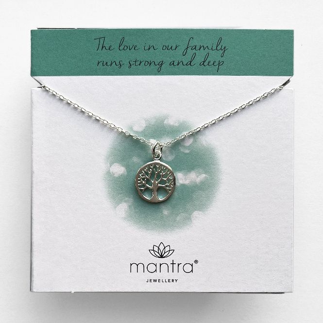 Mantra Jewellery Family Tree Necklace in Sterling Silver