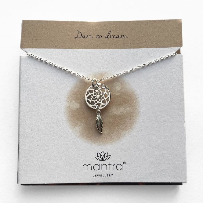 Mantra Jewellery Dreamcatcher Necklace in Sterling Silver