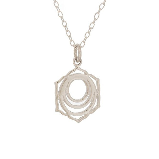 Sacral Chakra Necklace in Sterling Silver