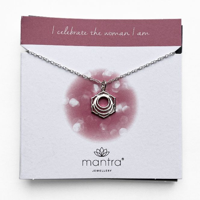 Mantra Jewellery Sacral Chakra Necklace in Sterling Silver