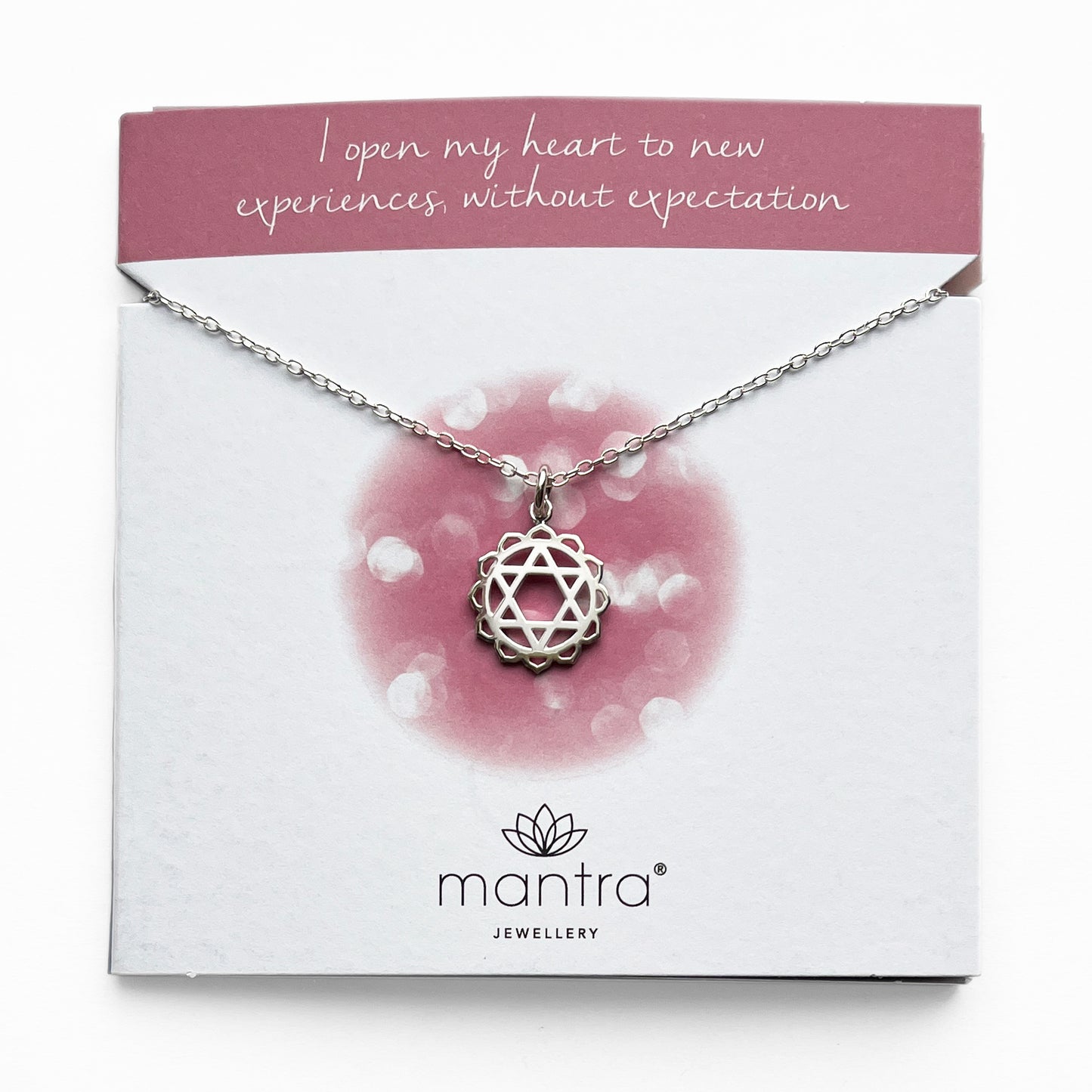 Heart Chakra Necklace in Sterling Silver