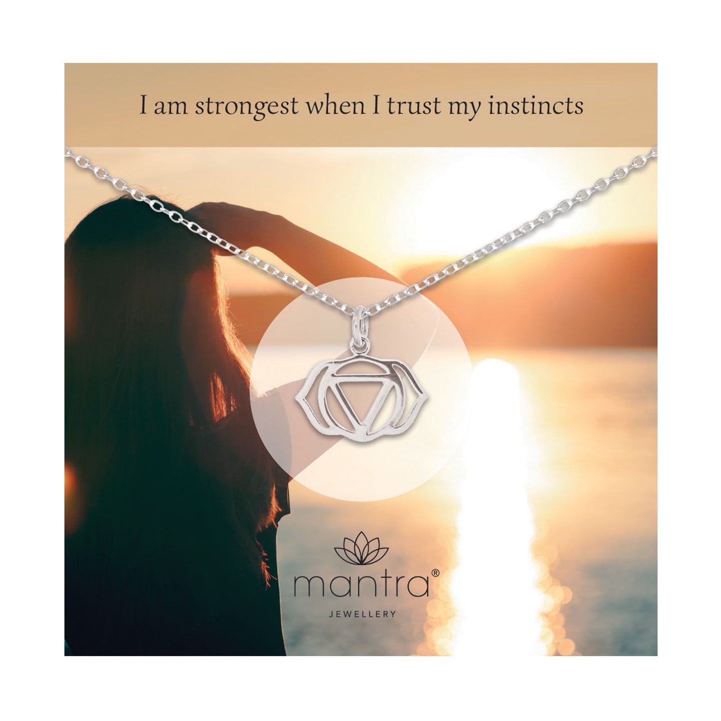 Brow Chakra Necklace in Sterling Silver