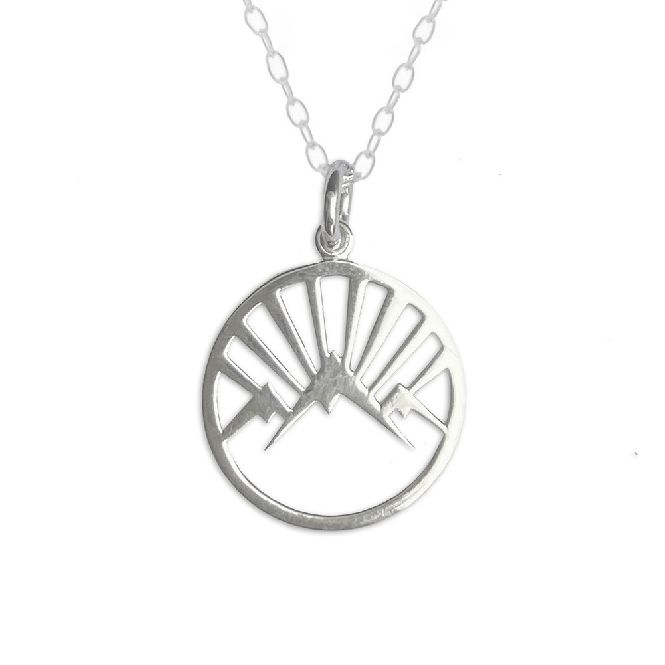 Mantra Jewellery Mountain Necklace in Sterling Silver