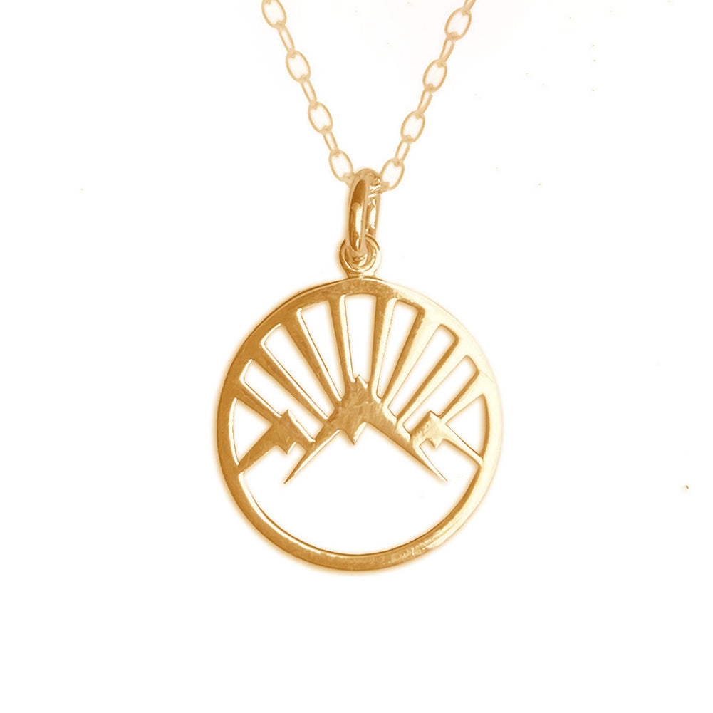 Mantra Jewellery Mountain Necklace in Gold