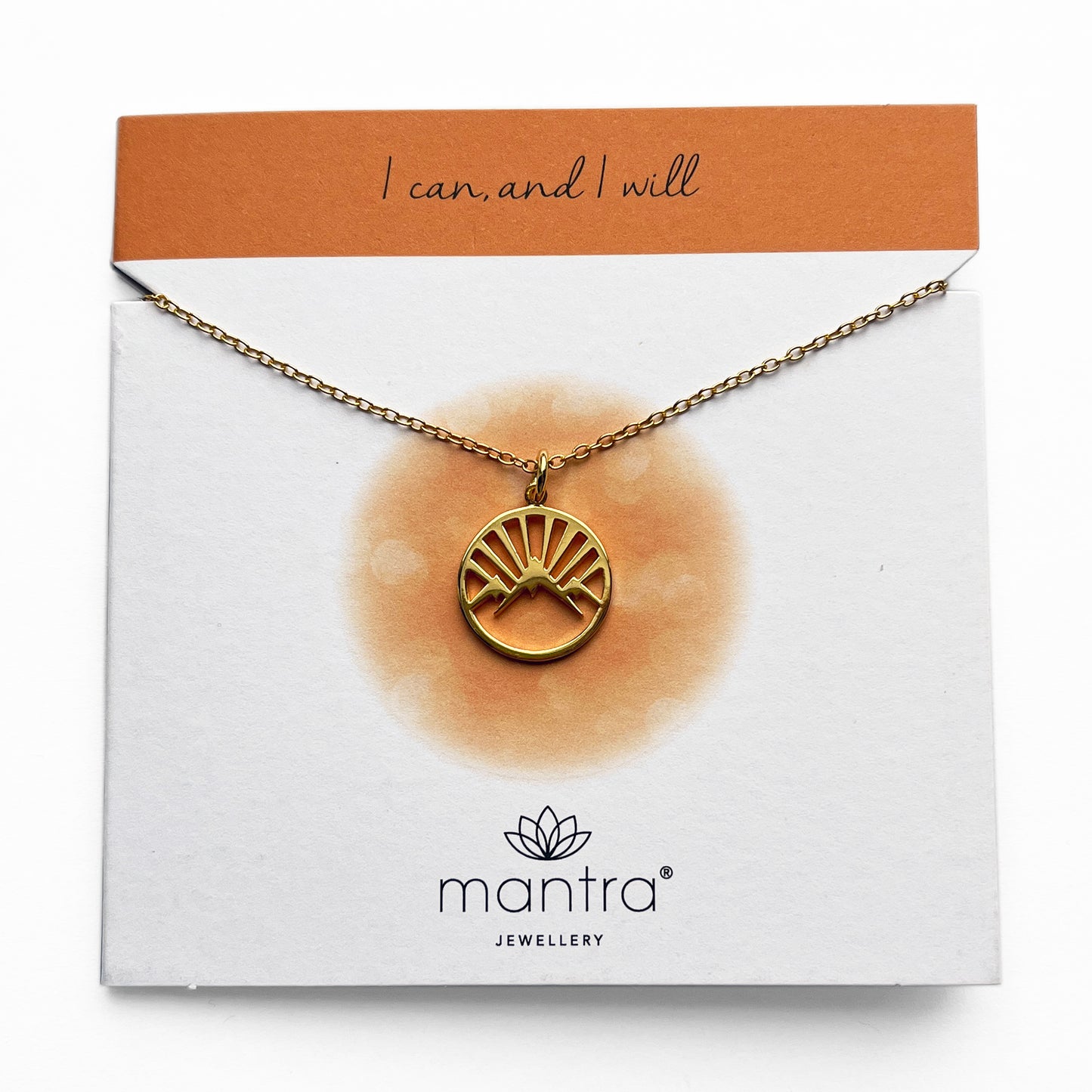 Mountain Necklace in Gold