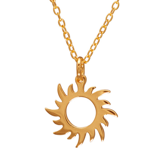 Sun Necklace in Gold