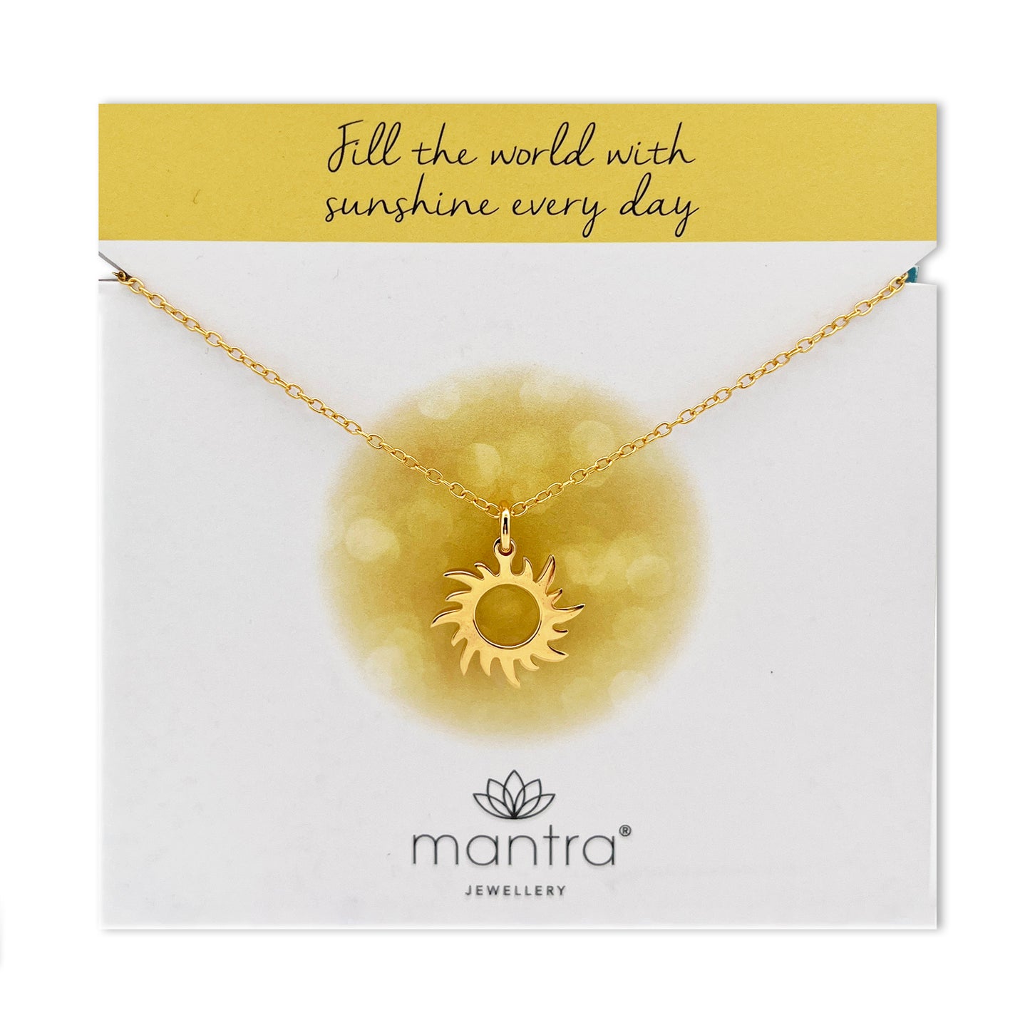 Sun Necklace in Gold