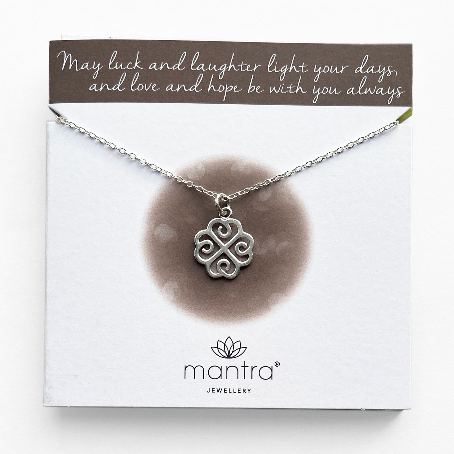 Lucky Clover Necklace in Sterling Silver