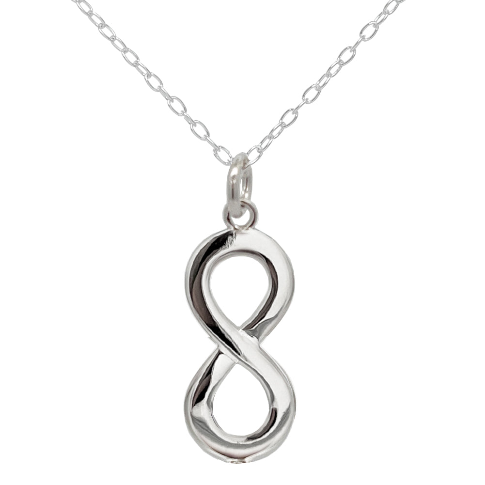 Mantra Jewellery Sister Infinity Necklace in Sterling Silver