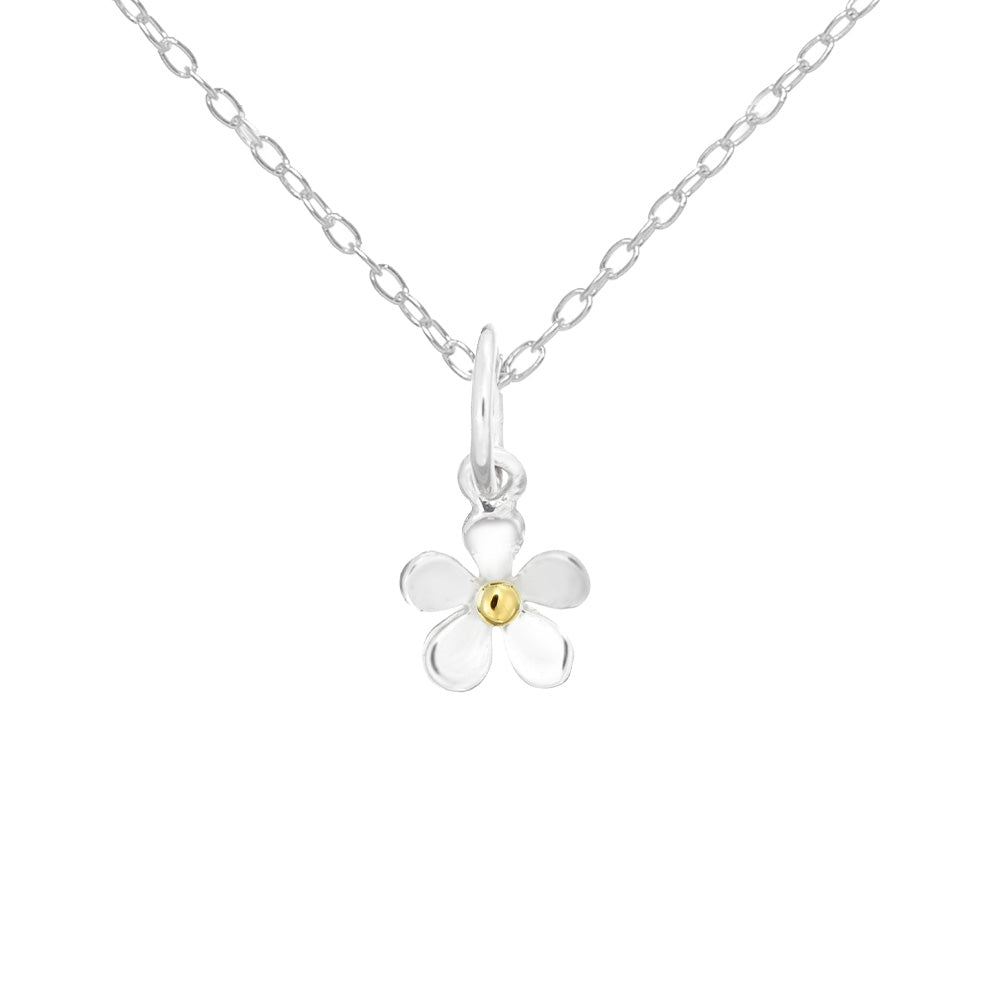 Mantra Jewellery Thank You Daisy Necklace in Sterling Silver