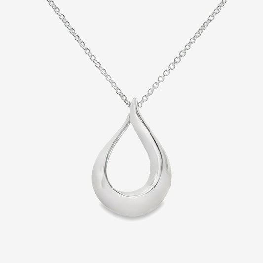 Silver Loop Chunky Necklace