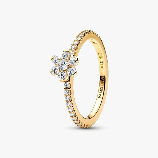 Pandora Gold Sparking Flower Ring