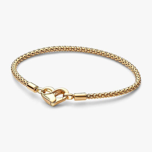 Pandora Gold Studded Chain Bracelet