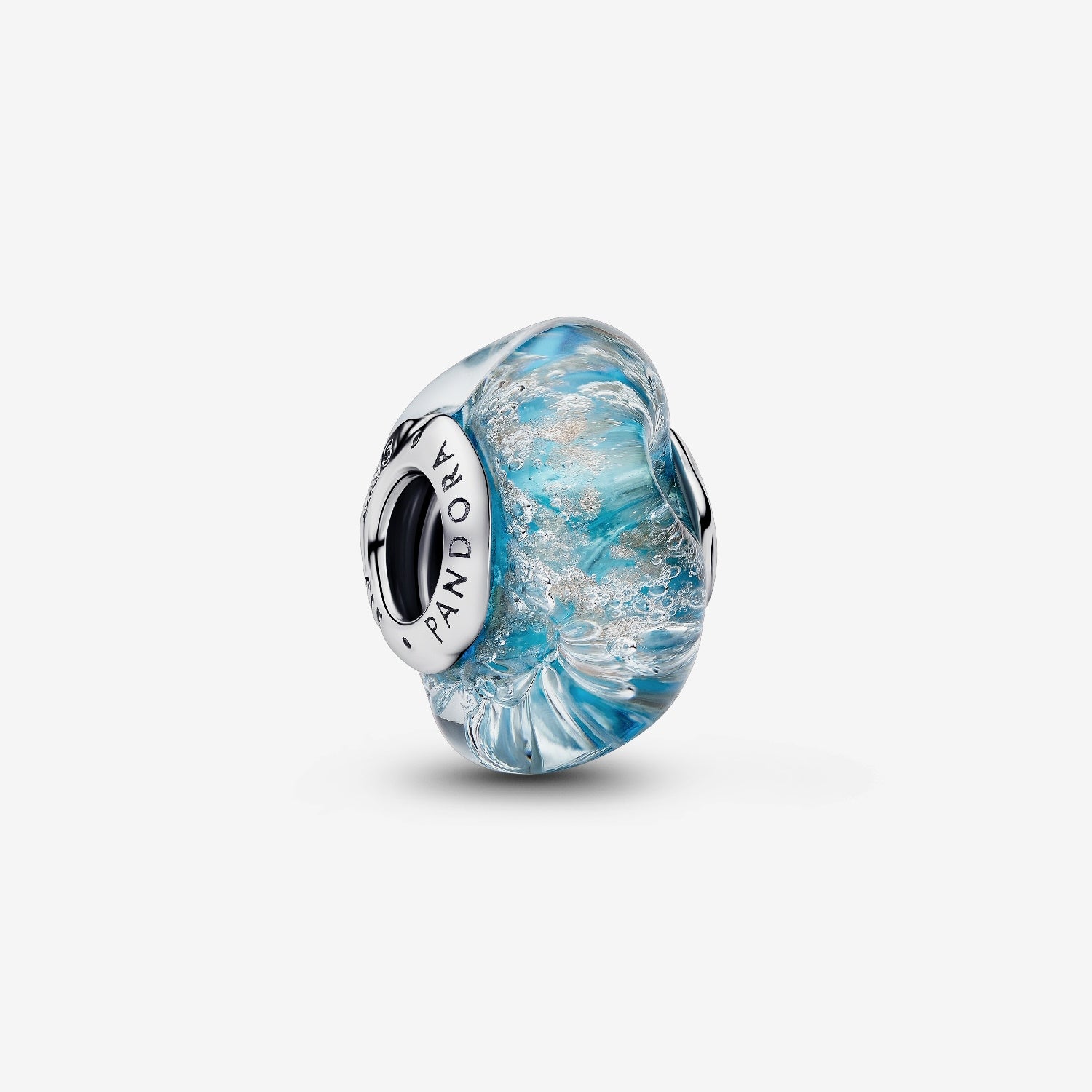 Pandora Turquoise Murano Glass & Glitter Charms