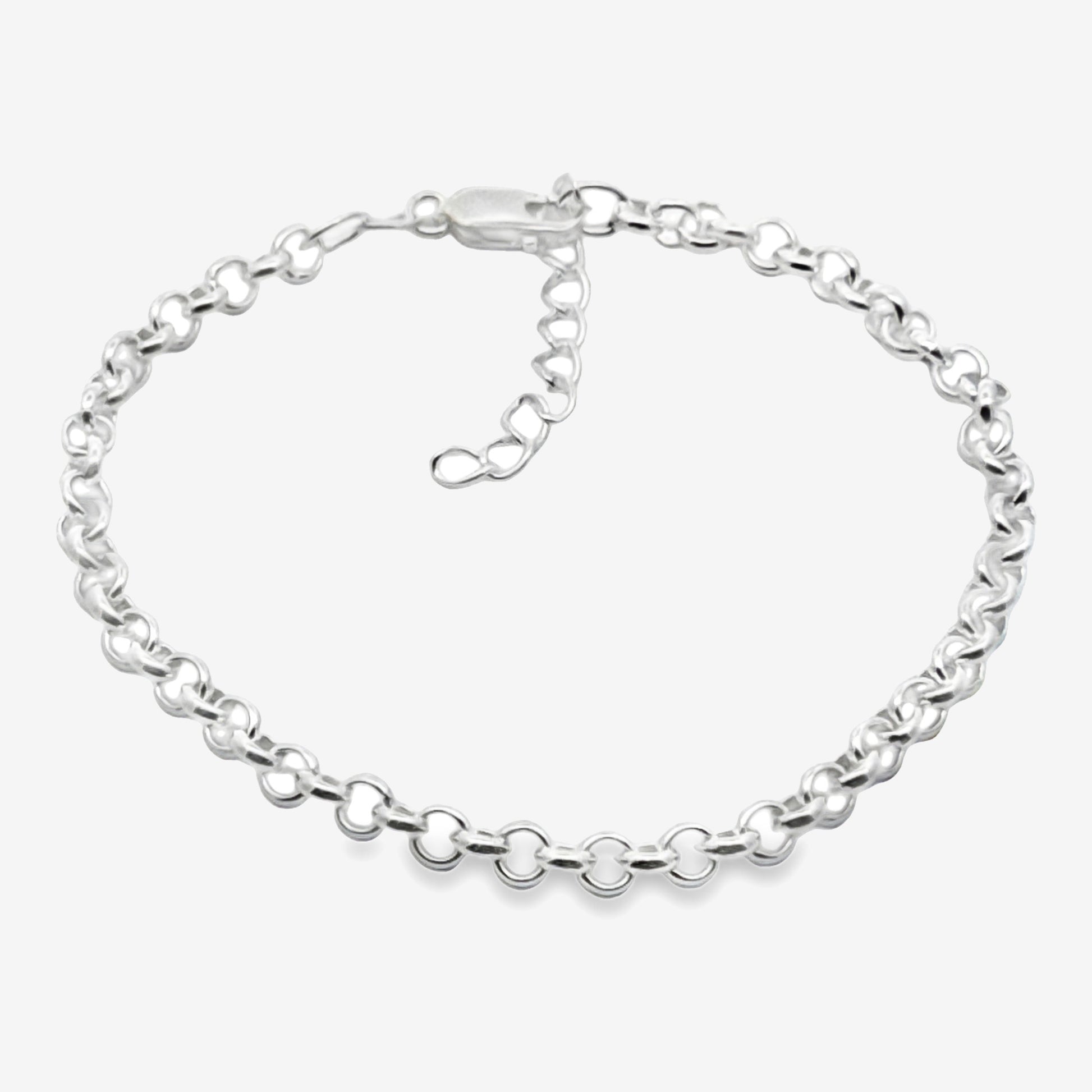 Grace & Co Silver Round Link Bracelet, 22cm