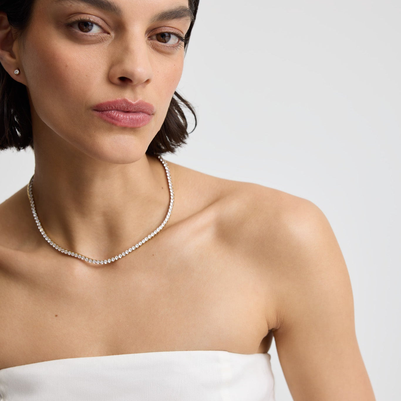 D.Louise Gold Luxe Tennis Necklace