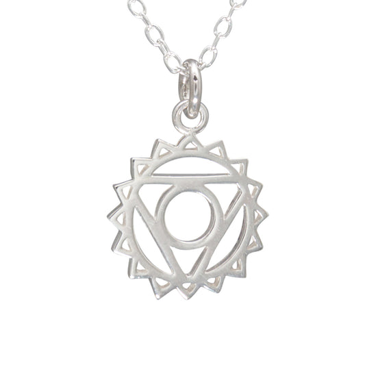 Throat Chakra Necklace in Sterling Silver