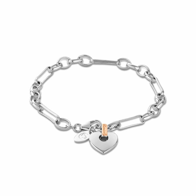 Cariad Heart Figaro Bracelet