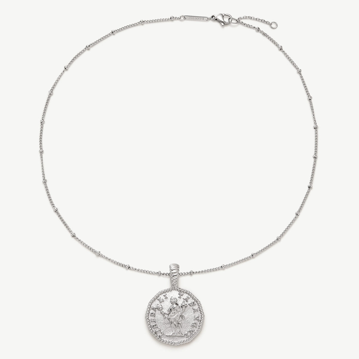 D.LOUISE Silver Liberty Coin Necklace