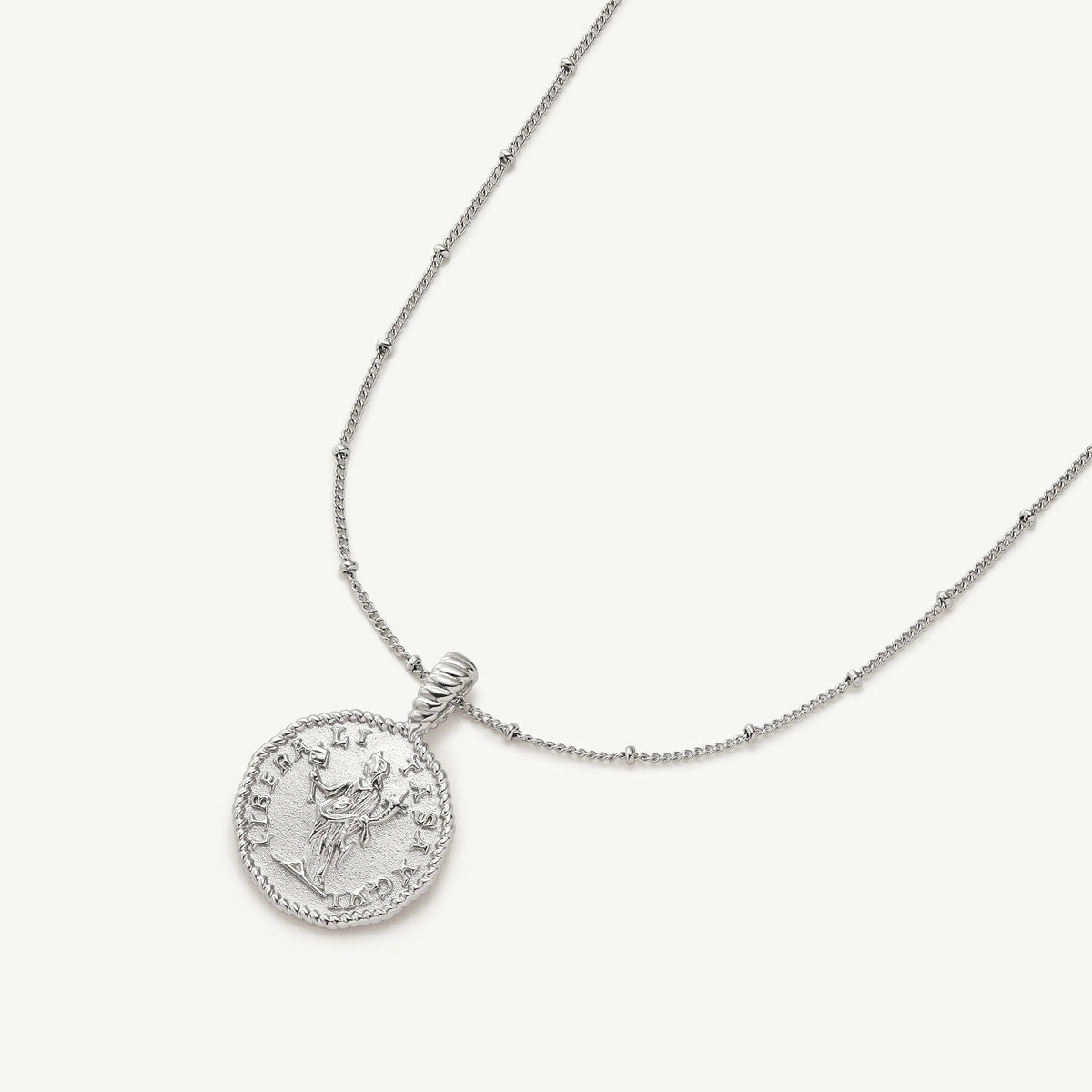 Silver Liberty Coin Necklace